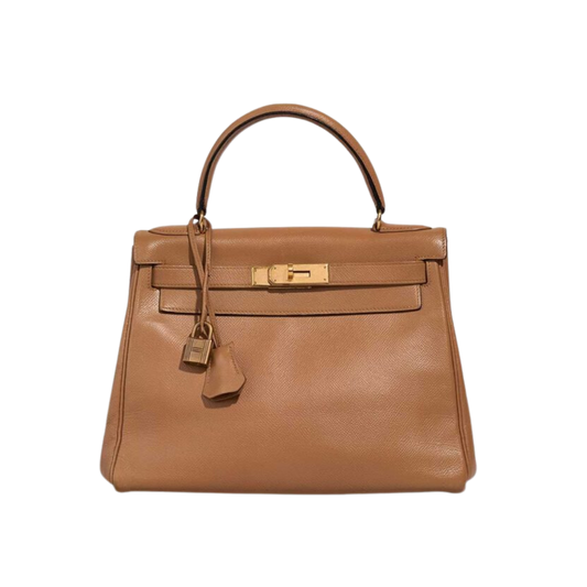 Hermes Kelly 28 Beige Epsom Leather