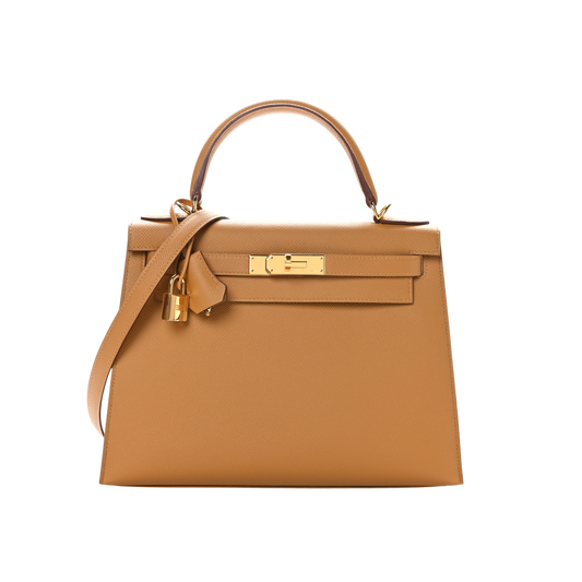 Hermes Kelly 28 Sesame Epsom Leather