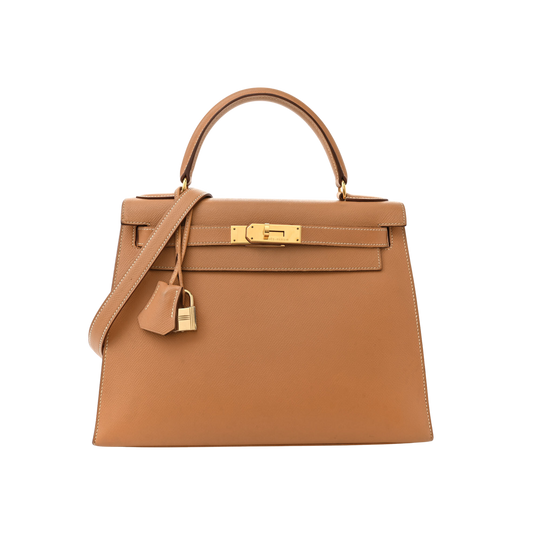 Hermes Kelly 28 Sable Epsom Leather