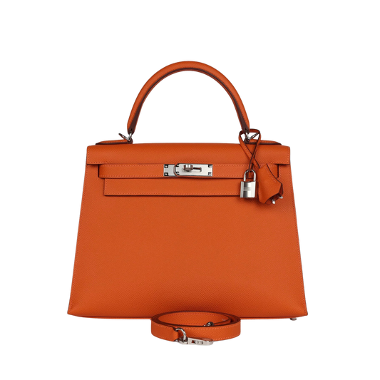 Hermes Kelly 28 Orange Epsom Leather