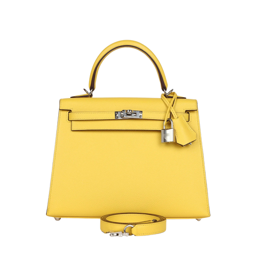 Hermes Kelly 28 Jaune de Naples Epsom Leather