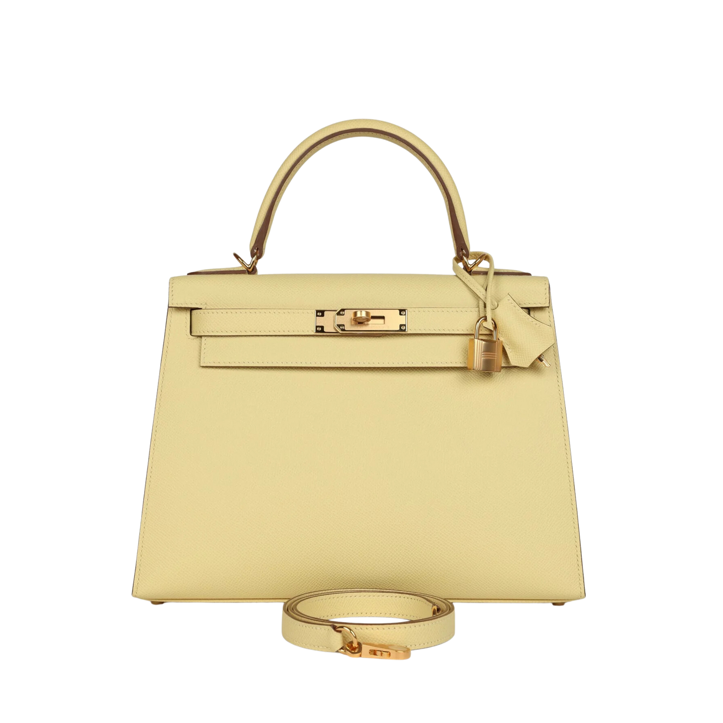 Hermes Kelly 28 Jaune Poussin Epsom Leather