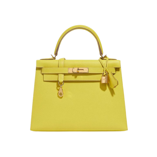 Hermes Kelly 28 Lime Epsom Leather