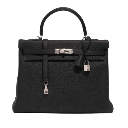 Hermes Kelly 35 Noir Togo Leather