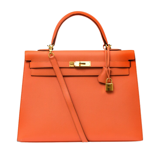 Hermes Kelly 35 Feu Epsom Leather