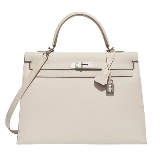 Hermes Kelly 35 Craie Epsom Leather