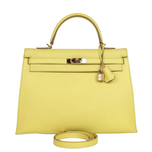 Hermes Kelly 35 Soufre Epsom Leather