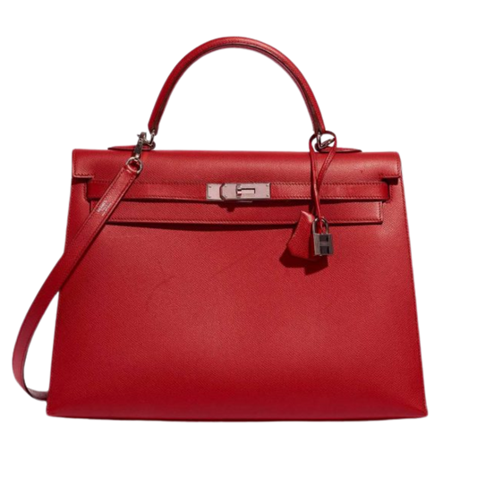 Hermes Kelly 35 Rouge Casaque Epsom Leather