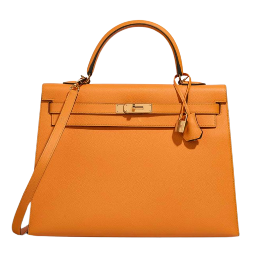 Hermes Kelly 35 Abricot Epsom Leather