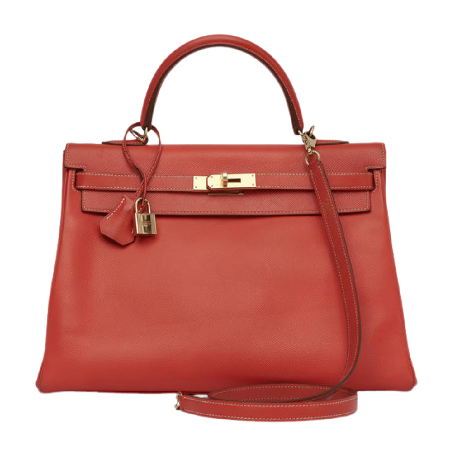 Hermes Kelly 35 Rose Jaipur Epsom Leather