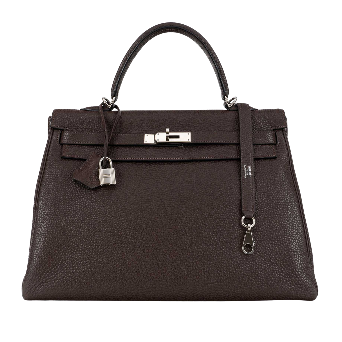 Hermes Kelly 35 Chocolat Clemence Leather