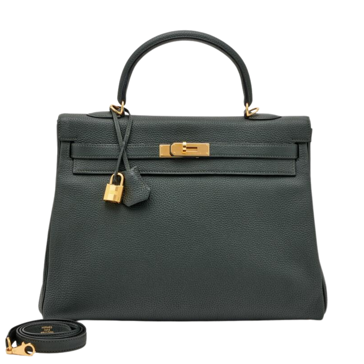 Hermes Kelly 35 Vert Cypres Togo Leather