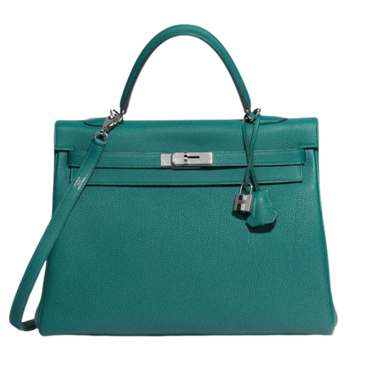 Hermes Kelly 35 Malachite Togo Leather
