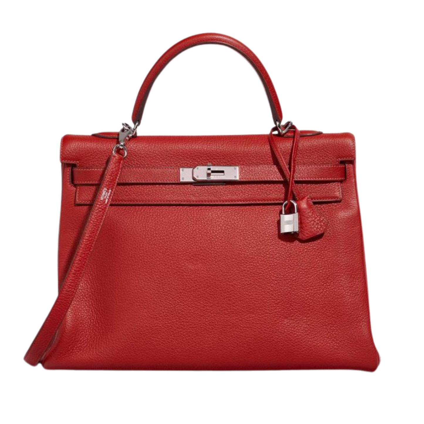 Hermes Kelly 35 Rouge Vif Togo Leather
