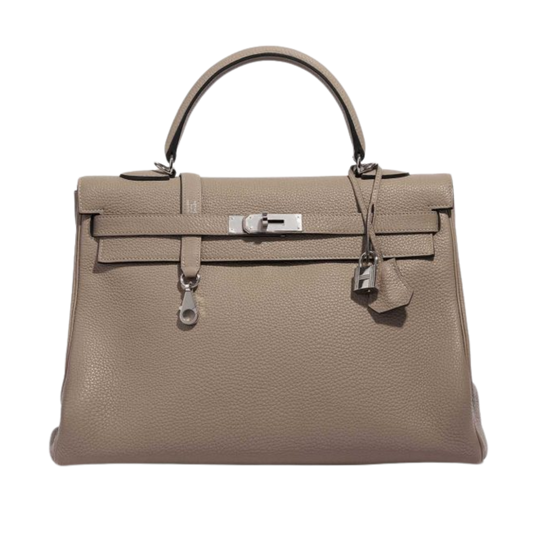 Hermes Kelly 35 Gris Tourterelle Togo Leather