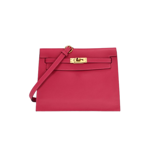 Hermes Kelly Danse Framboise Evercolor Leather