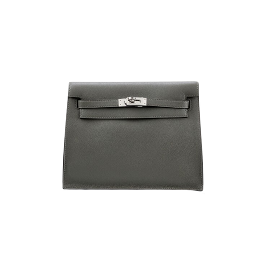 Hermes Kelly Danse Gris Meyer Evercolor Leather