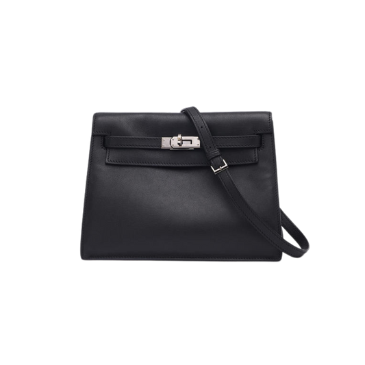 Hermes Kelly Danse Noir Swift Leather
