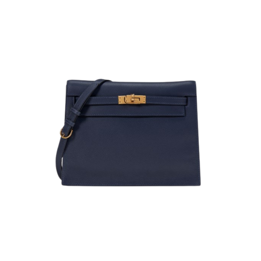 Hermes Kelly Danse Bleu Nuit Evercolor Leather