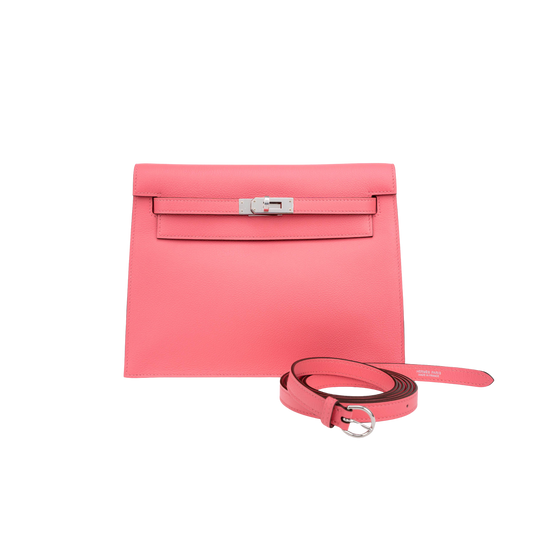 Hermes Kelly Danse Rose Azalee Evercolor Leather
