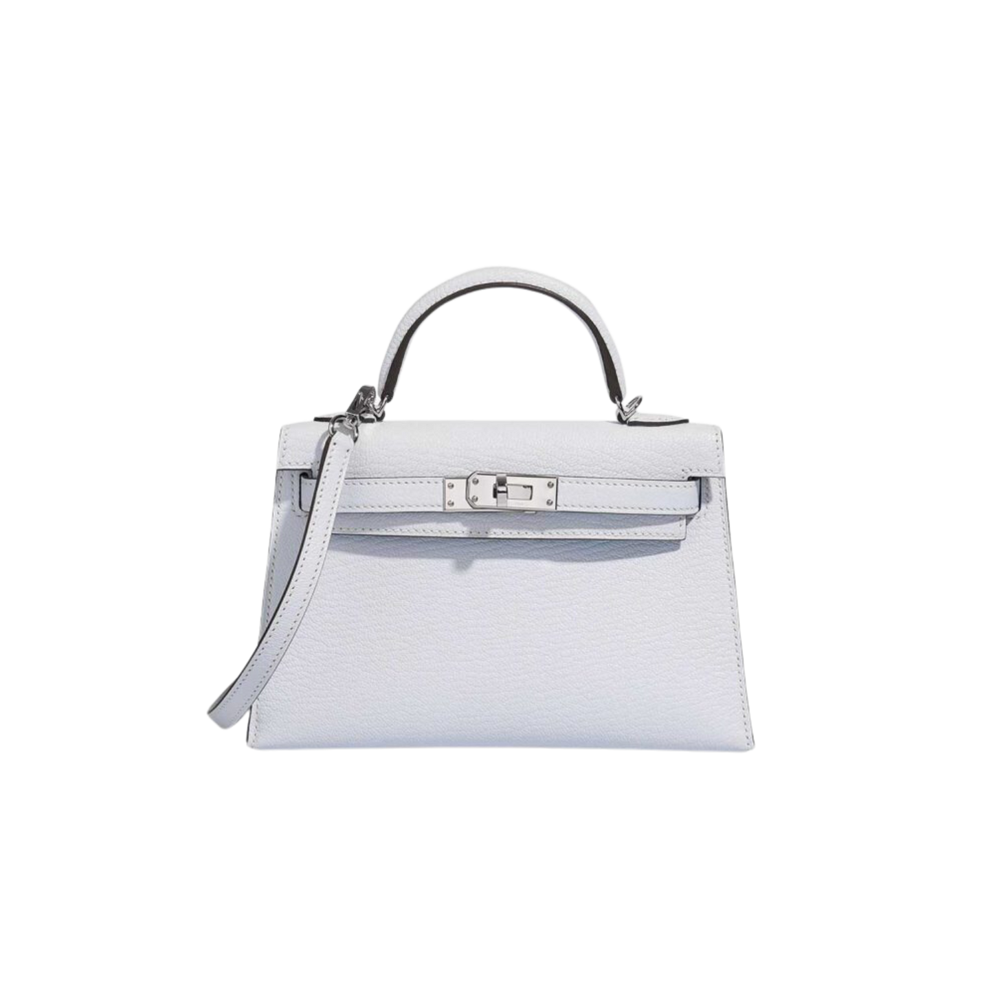 Hermes Kelly 20 Bleu Brume Epsom Leather