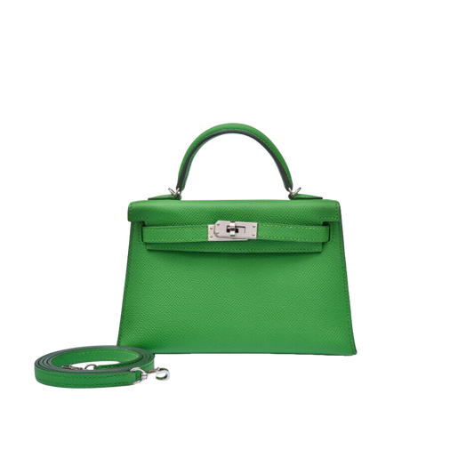 Hermes Kelly 20 Vert Yucca Epsom Leather