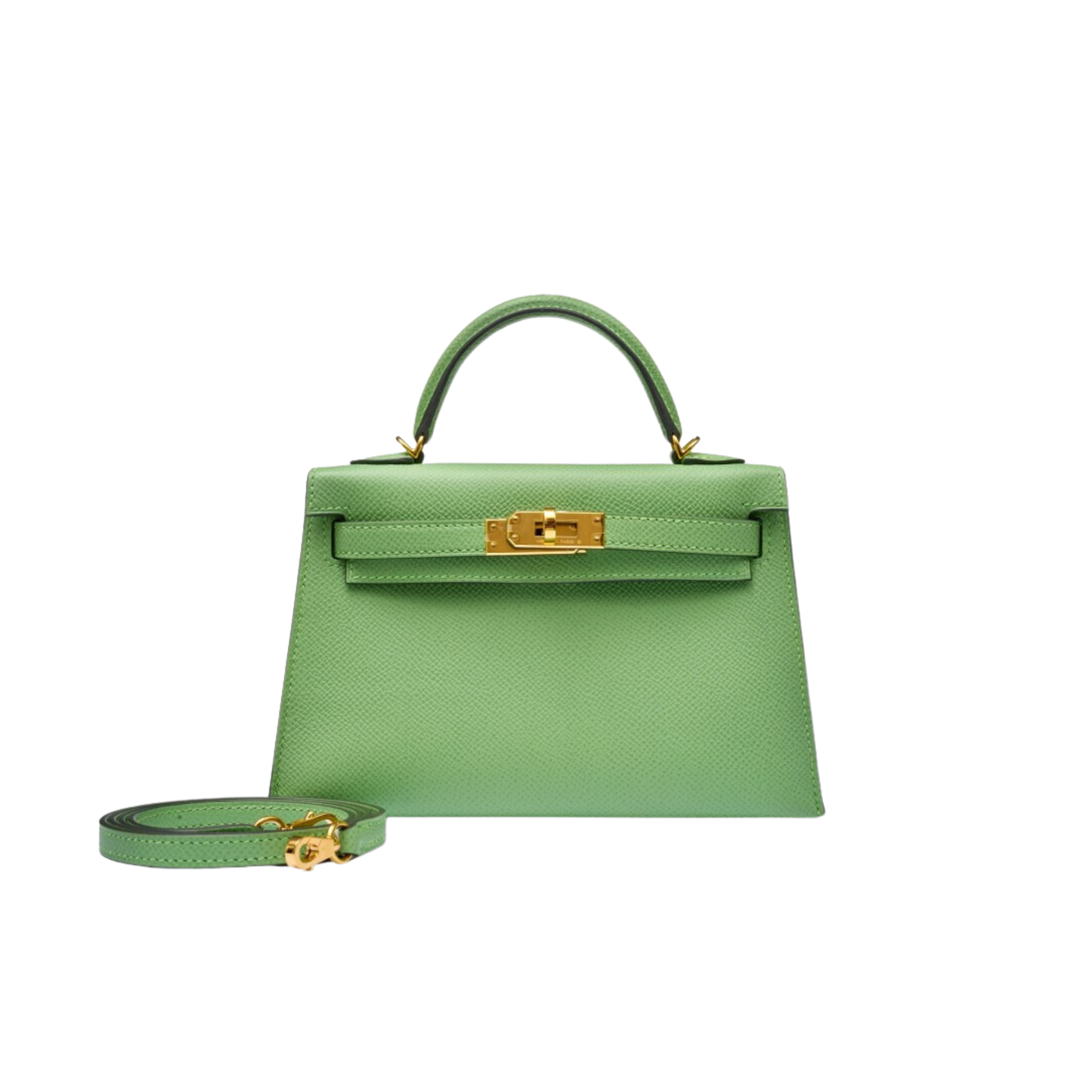Hermes Kelly 20 Vert Criquet Epsom Leather
