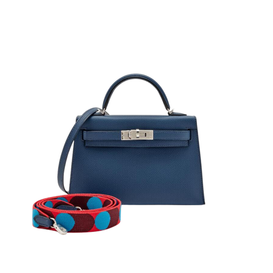 Hermes Kelly 20 Bleu de Prusse Epsom Leather