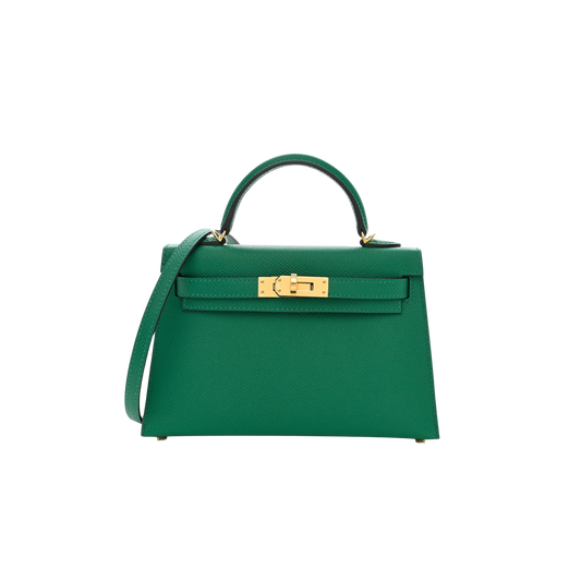 Hermes Kelly 20 Vert Vertigo Epsom Leather