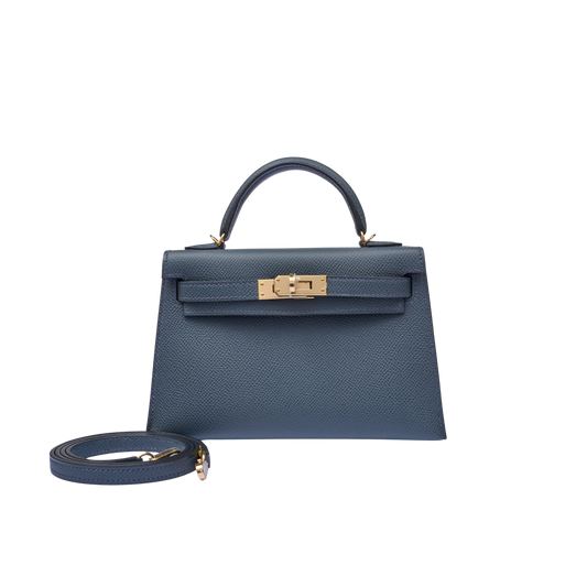 Hermes Kelly 20 Gris Misty Epsom Leather
