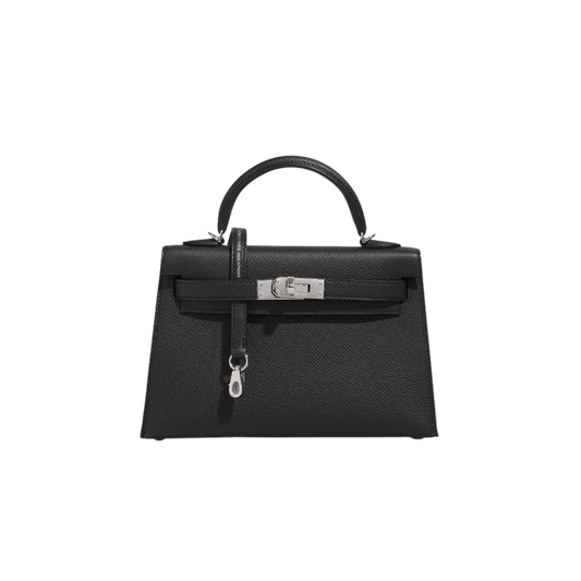 Hermes Kelly 20 Noir Epsom Leather