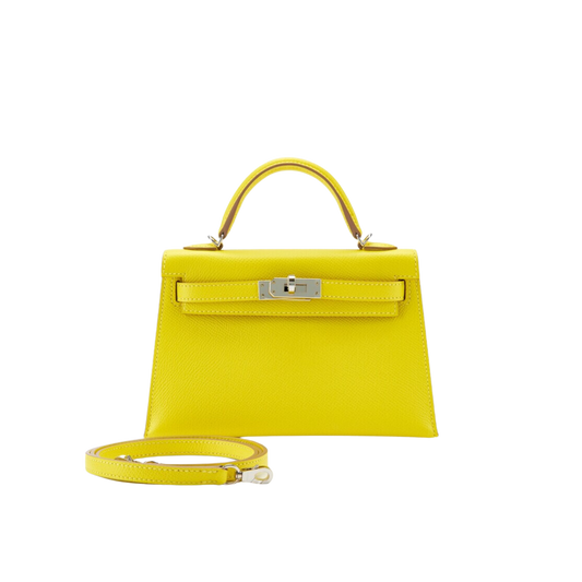 Hermes Kelly 20 Lime Epsom Leather