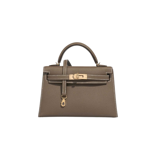 Hermes Kelly 20 Etoupe Epsom Leather