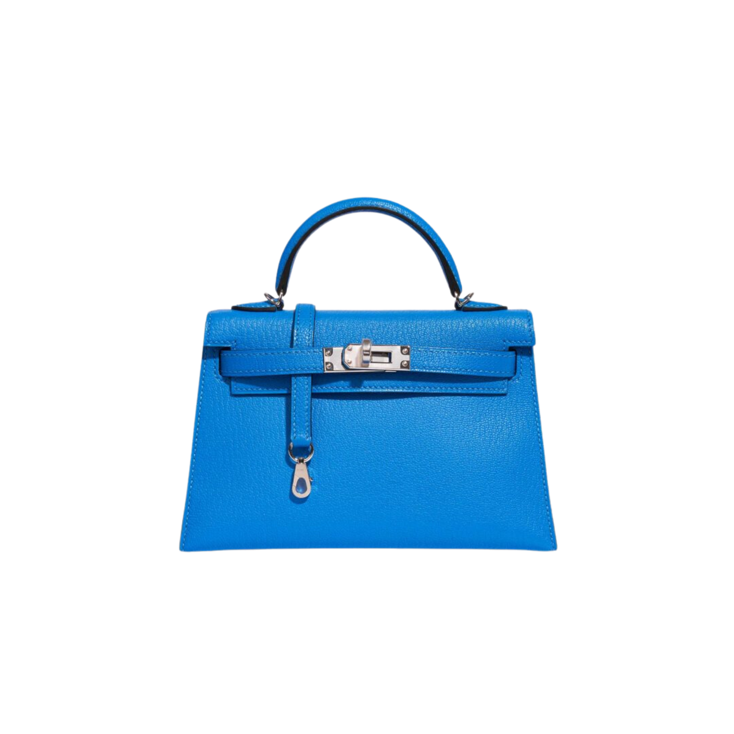 Hermes Kelly 20 Bleu Hydra Chevre Mysore Leather