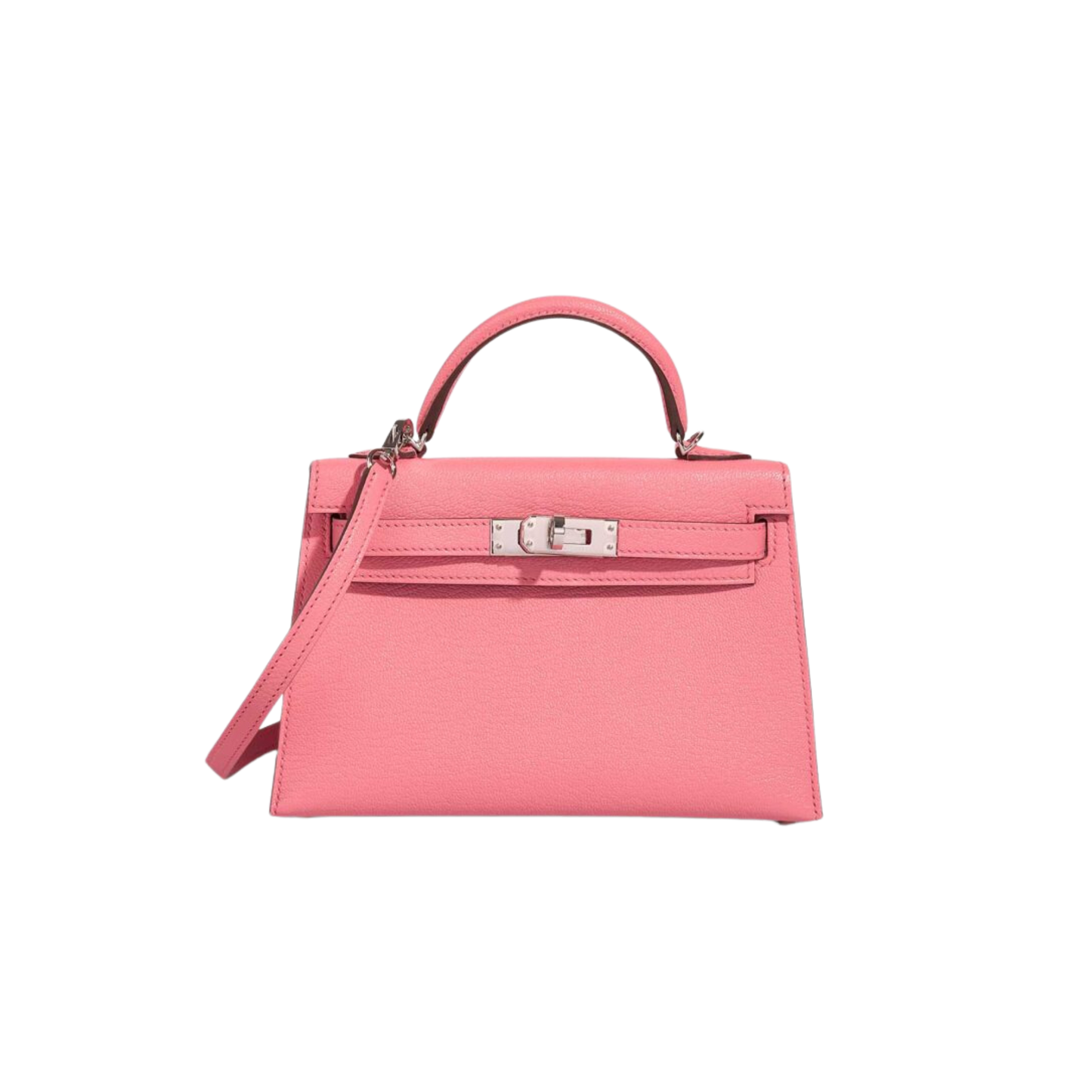 Hermes Kelly 20 Rose d'Ete Chevre Mysore Leather