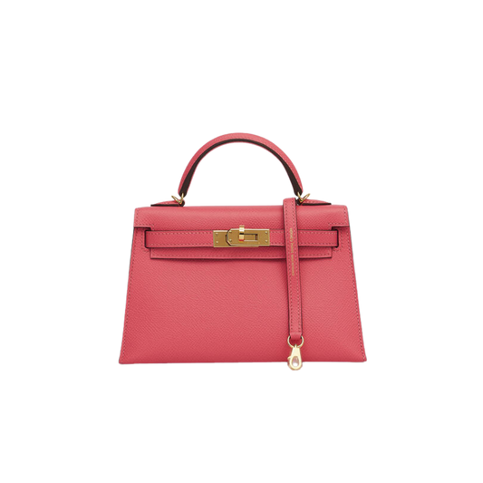 Hermes Kelly 20 Rose Azalee Epsom Leather