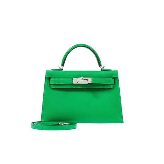 Hermes Kelly 20 Bambou Chevre Mysore Leather