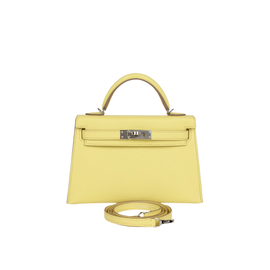 Hermes Kelly 20 Limoncello Chevre Mysore Leather