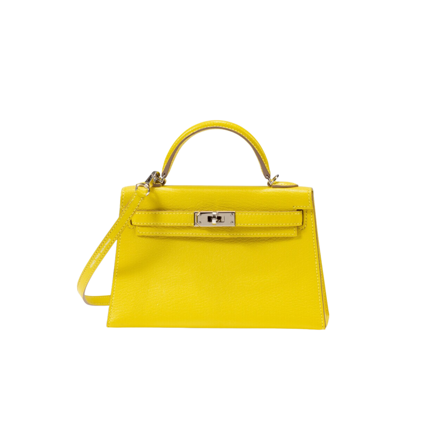 Hermes Kelly 20 Lime Chevre Mysore Leather
