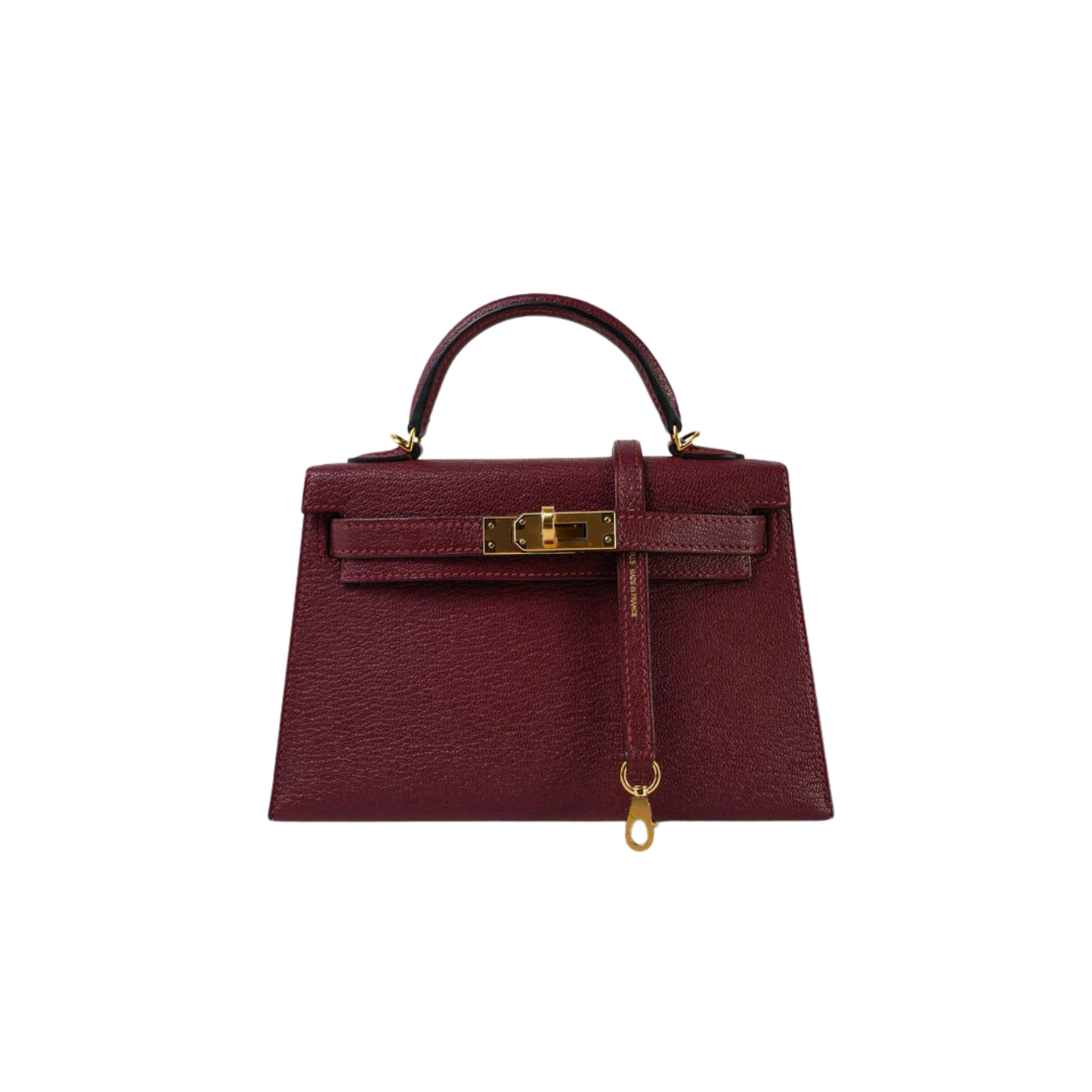 Hermes Kelly 20 Rouge H Chevre Mysore Leather