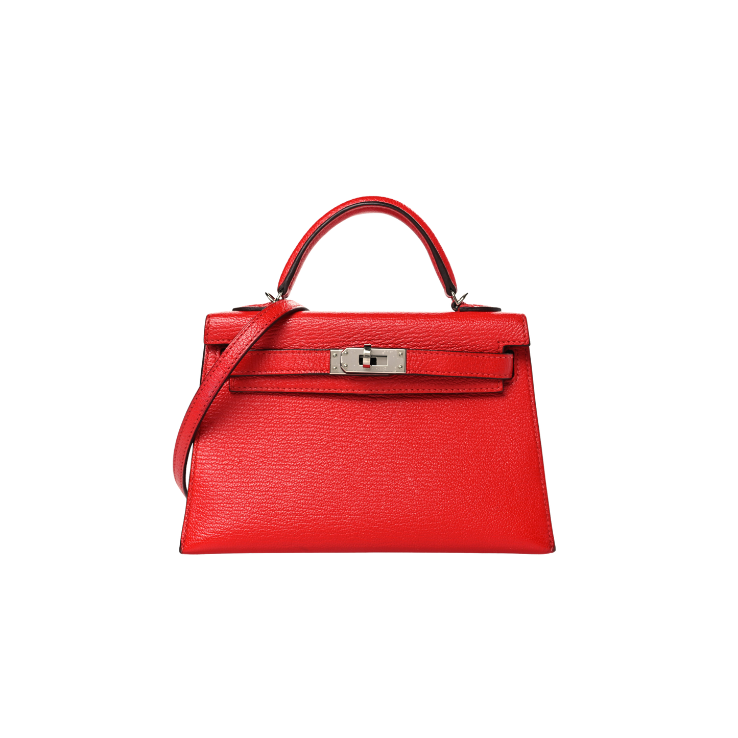 Hermes Kelly 20 Rouge de Coeur Chevre Mysore Leather