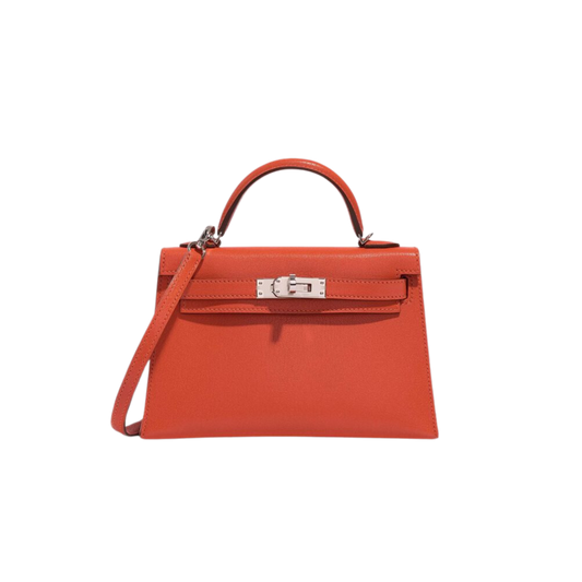 Hermes Kelly 20 Capucine Chevre Mysore Leather