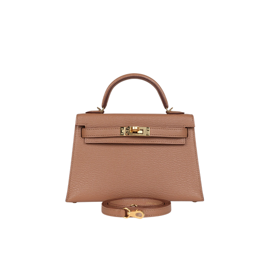 Hermes Kelly 20 Quebracho Chevre Mysore Leather