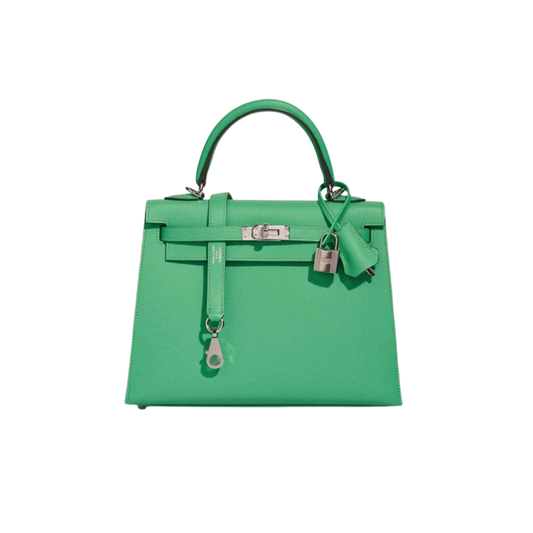 Hermes Kelly 25 Vert Comics Epsom Leather