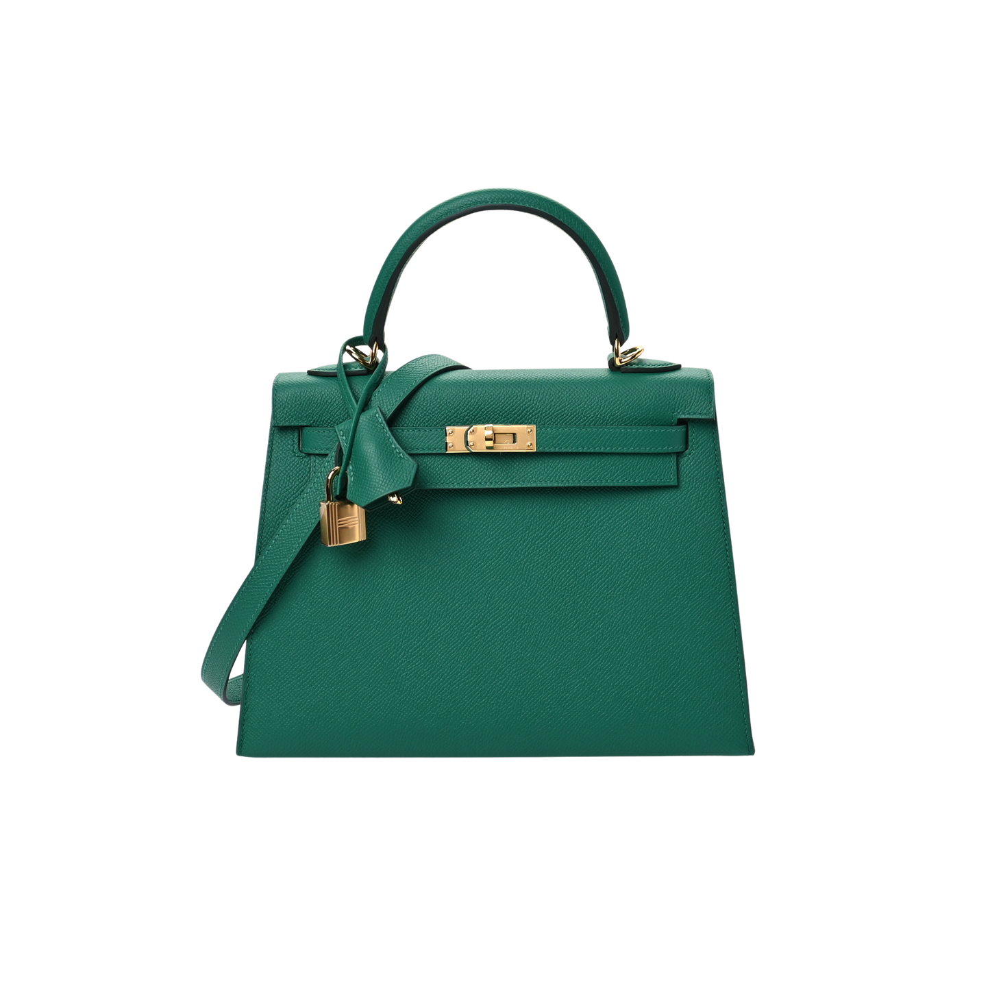 Hermes Kelly 25 Vert Vertigo Epsom Leather