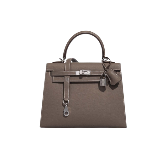 Hermes Kelly 25 Etoupe Epsom Leather