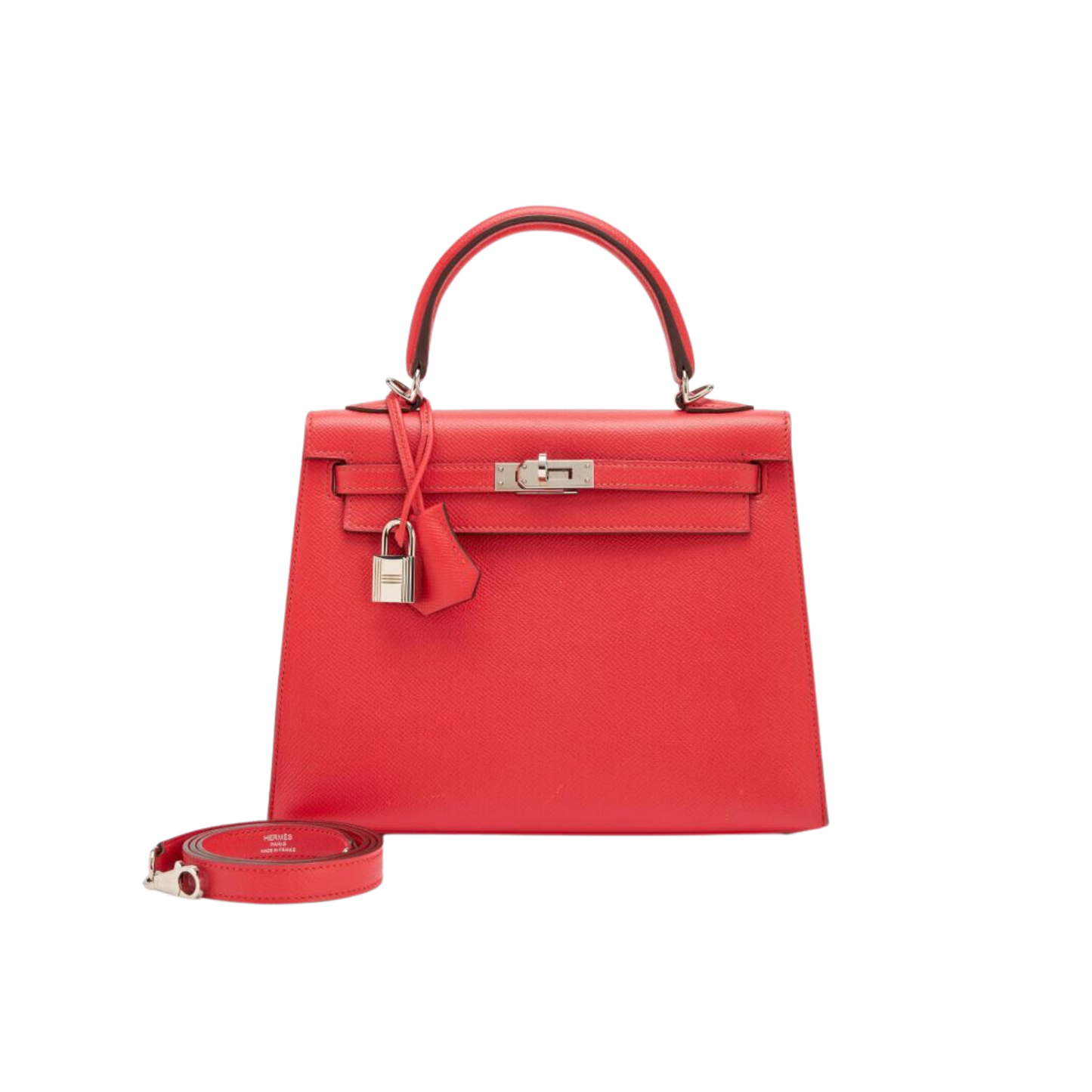 Hermes Kelly 25 Rouge Tomate Epsom Leather