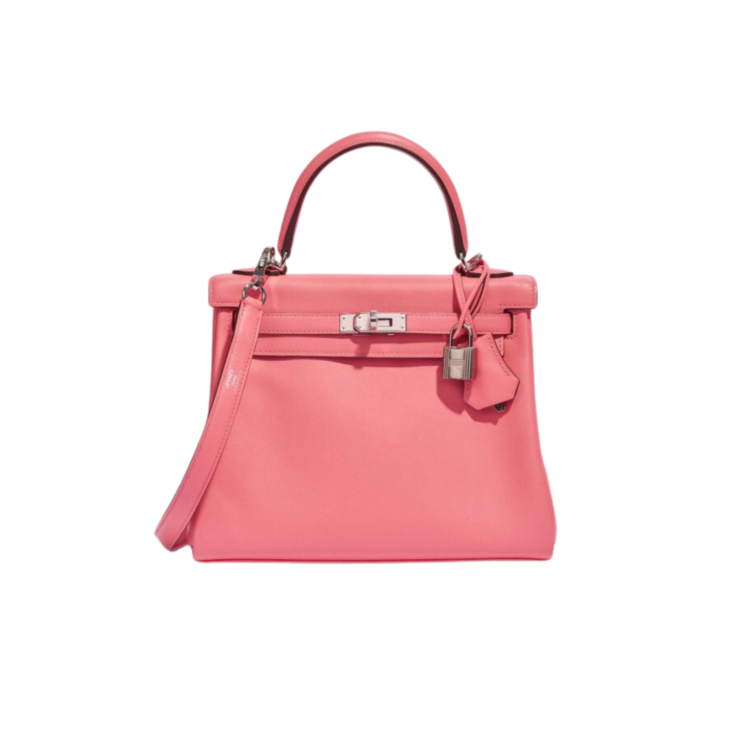 Hermes Kelly 25 Rose d Ete Swift Leather