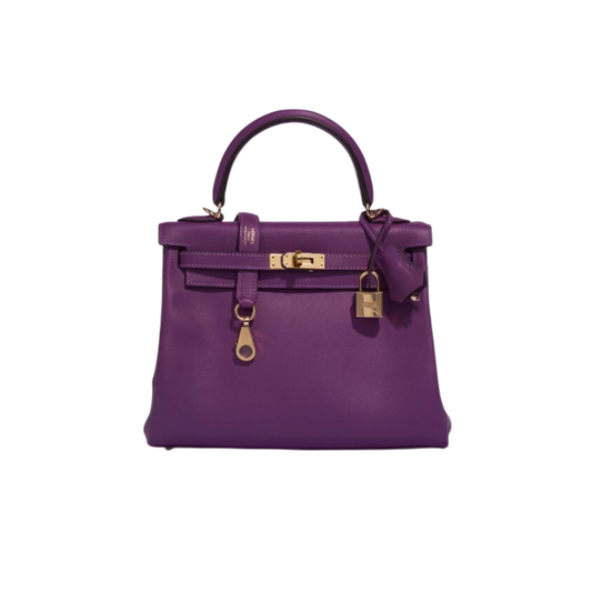 Hermes Kelly 25 Anemone Swift Leather