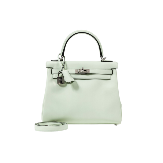 Hermes Kelly 25 Vert Fizz Swift Leather